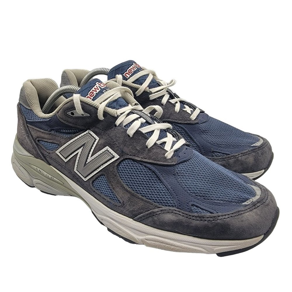 New Balance 990 Mens 11 Blue Sneakers Shoes Athletic Low Top Lace Up USA M990NV3